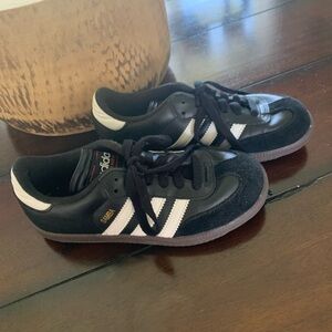 Adidas Kids Black and White Sneakers